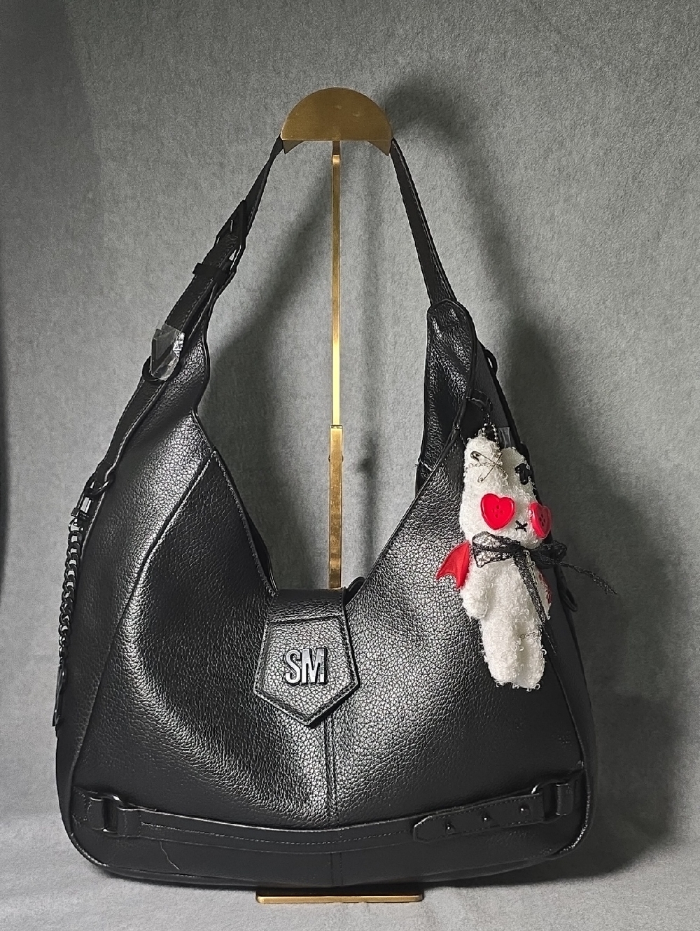 Steve Madden Bstewie Black Hobo Bag